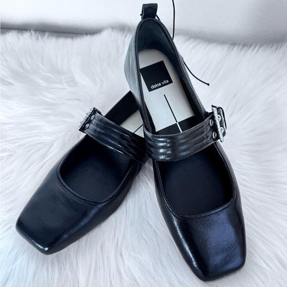 Dolce Vita Arora Ballet Mary Jane Patent Flats Sandals - Picture 11 of 15